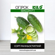 Насіння огірка Фасон F1, самозапильних, 100г